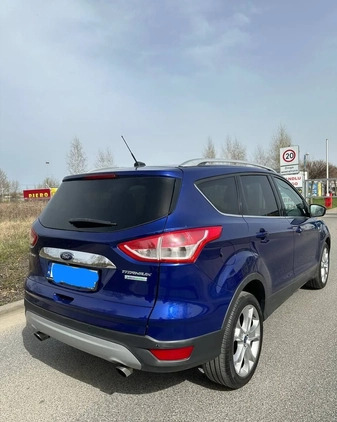 Ford Kuga cena 48990 przebieg: 214000, rok produkcji 2014 z Warszawa małe 56